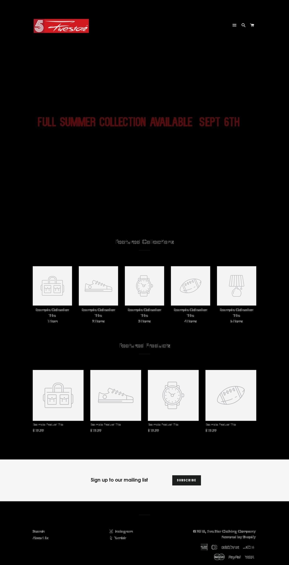 livingfivestar.com — Shopify storefront screenshot