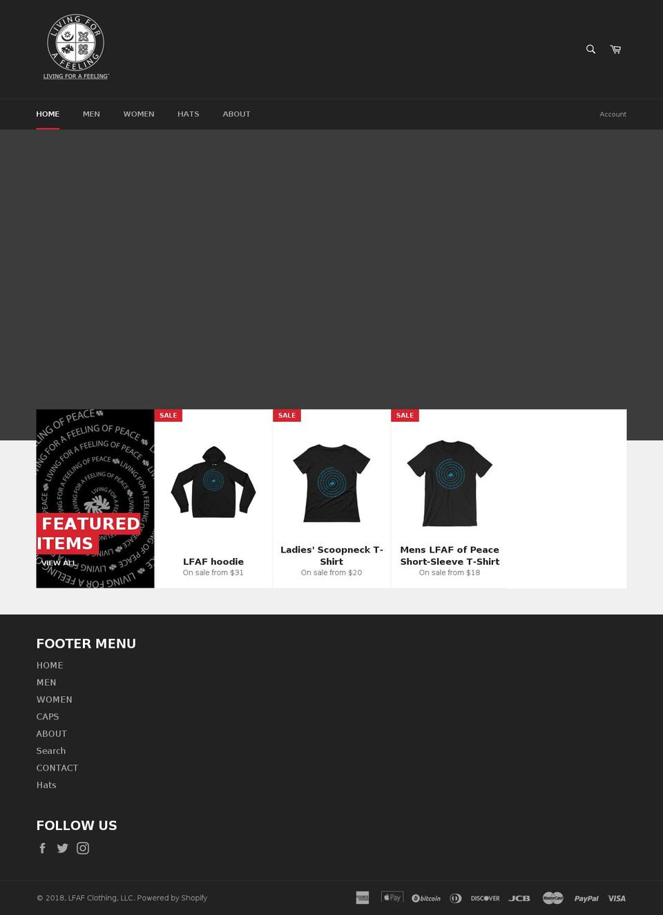 livingforafeeling.com — Shopify storefront screenshot
