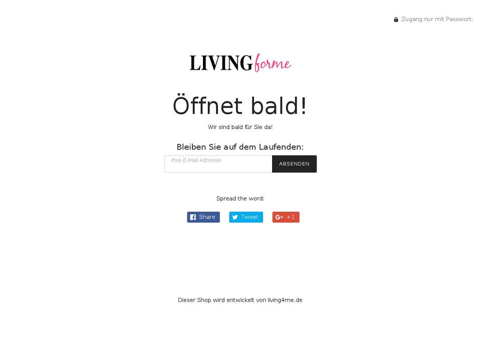 livingforme-futurasansintegration Shopify theme site example livingforme.de