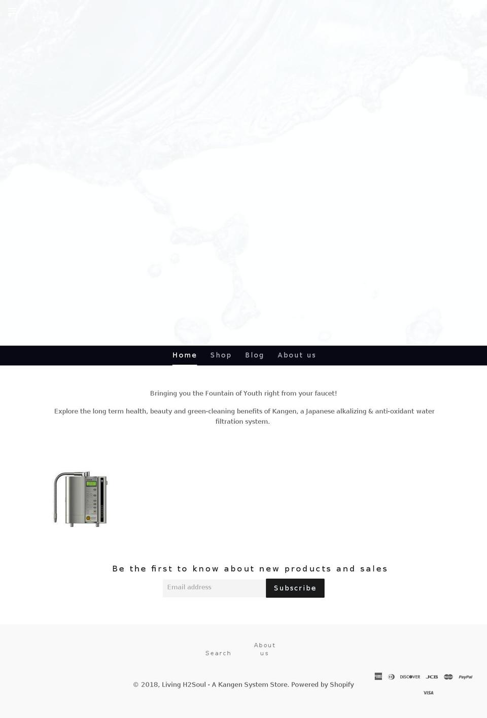 livingh2soul.com — Shopify storefront screenshot