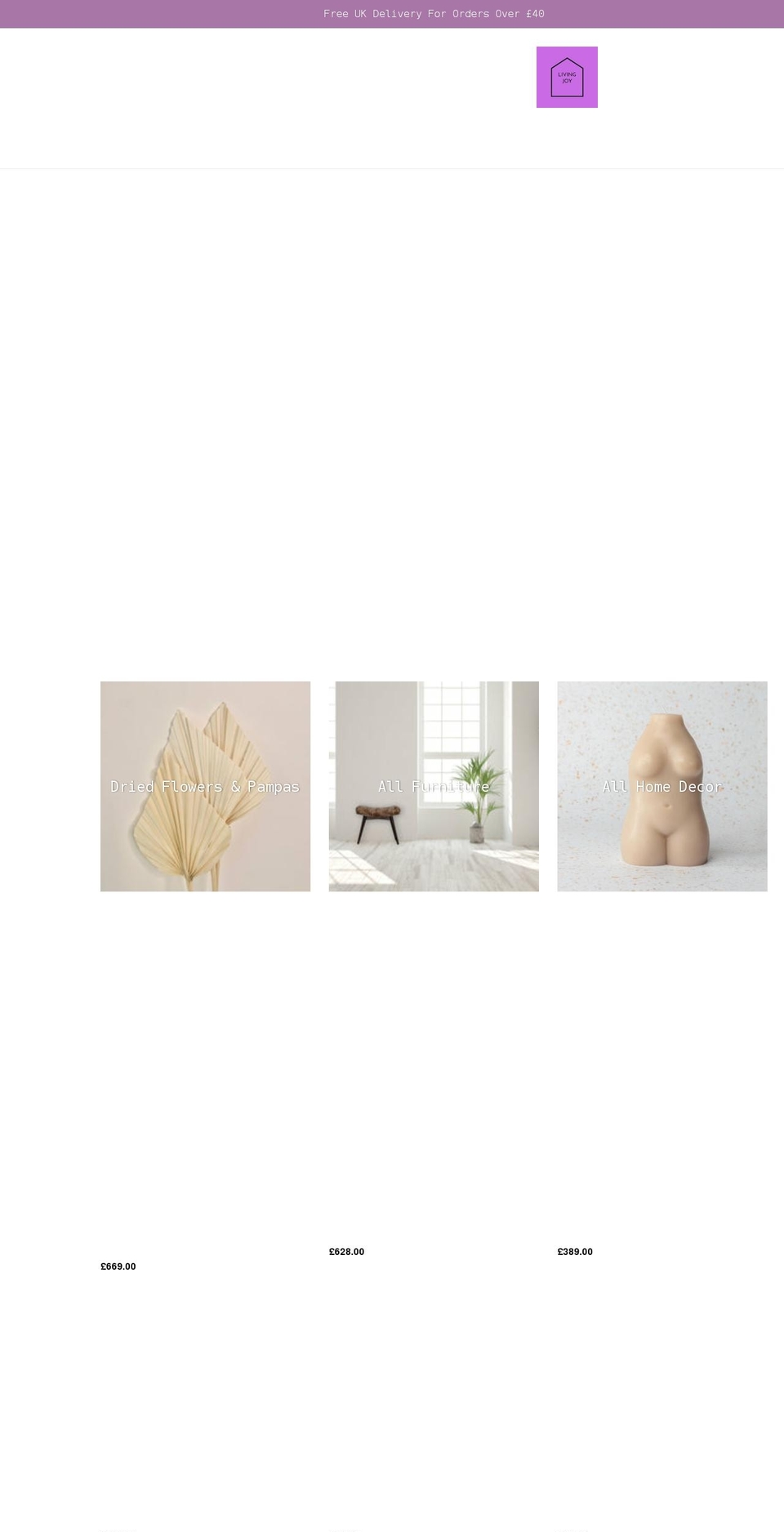 livingjoyhome.com shopify website screenshot