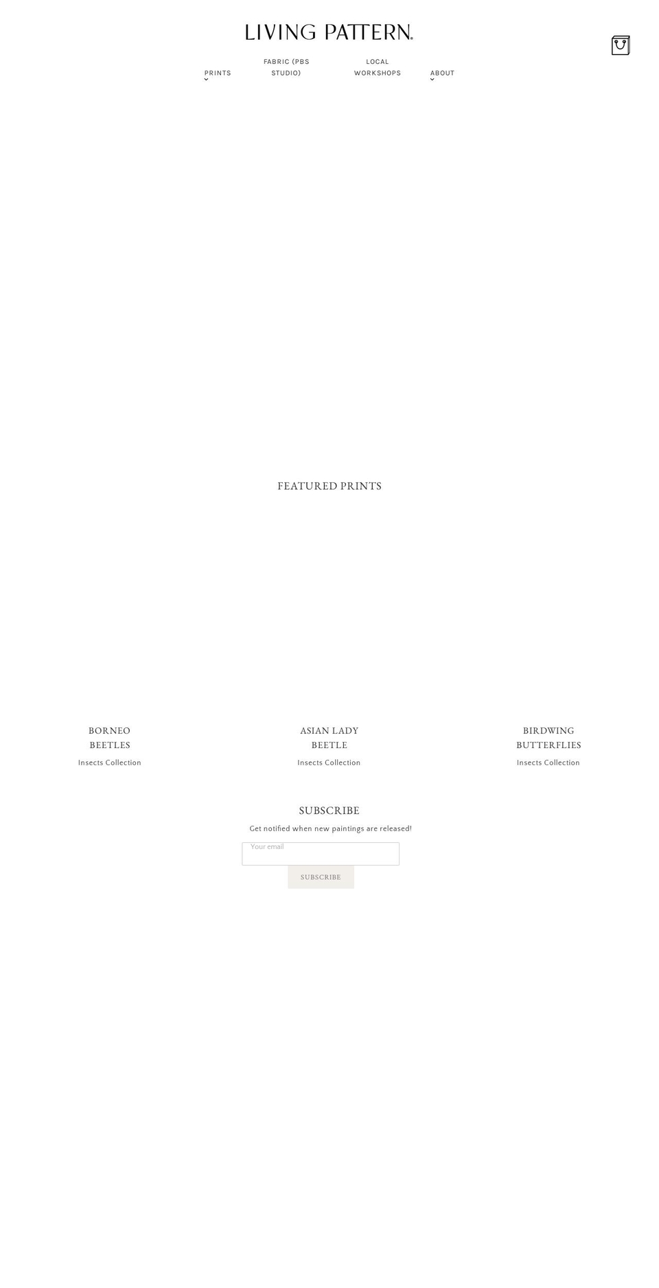 livingpattern.studio shopify website screenshot