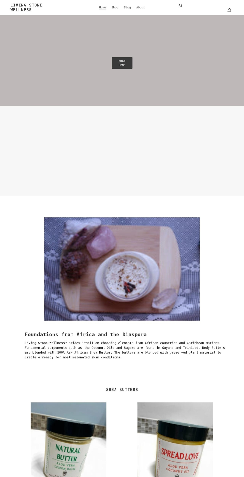 livingstonewellness.com shopify website screenshot