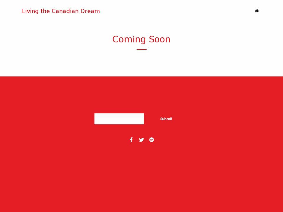 livingthecanadiandream.ca shopify website screenshot