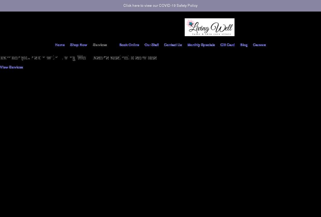 livingwelllaser.com shopify website screenshot