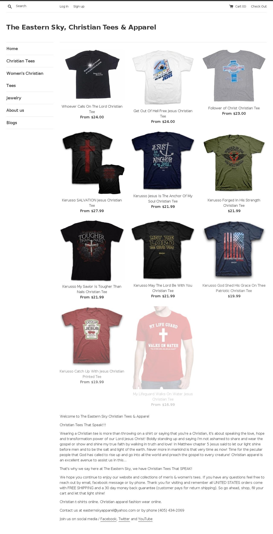 livingwordshirts.com — Shopify storefront screenshot