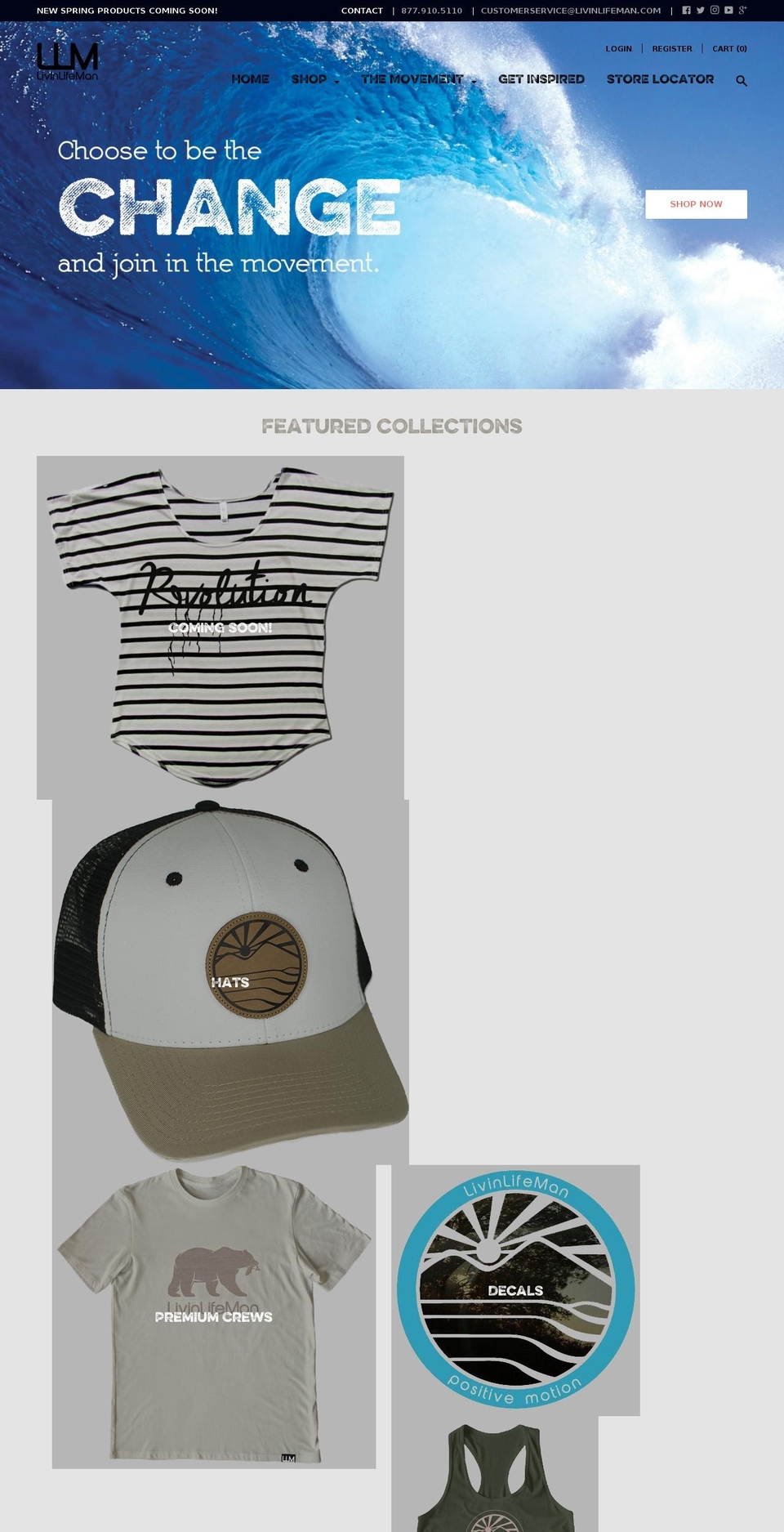livinlifeman.com shopify website screenshot