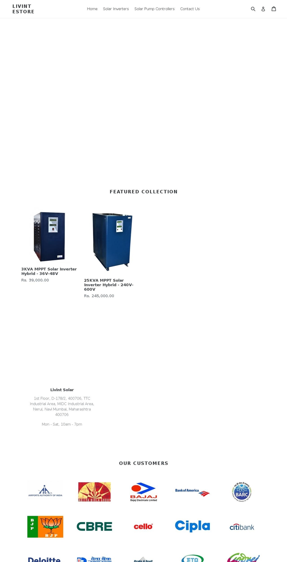 livintstore.com shopify website screenshot
