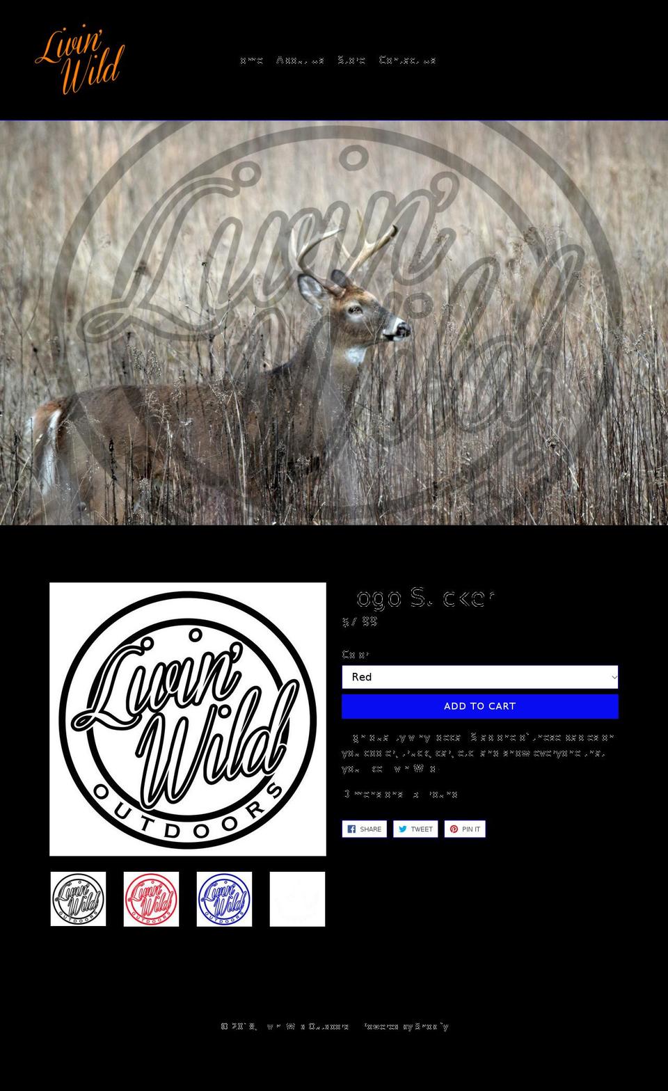 livinwildoutdoors.com shopify website screenshot