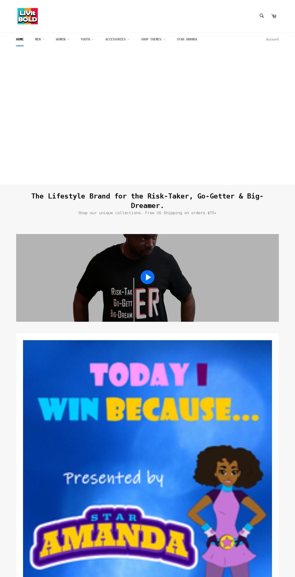 livitbold.com — Shopify storefront screenshot