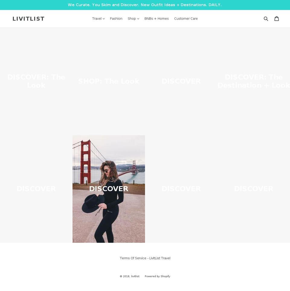 livitlist.com — Shopify storefront screenshot