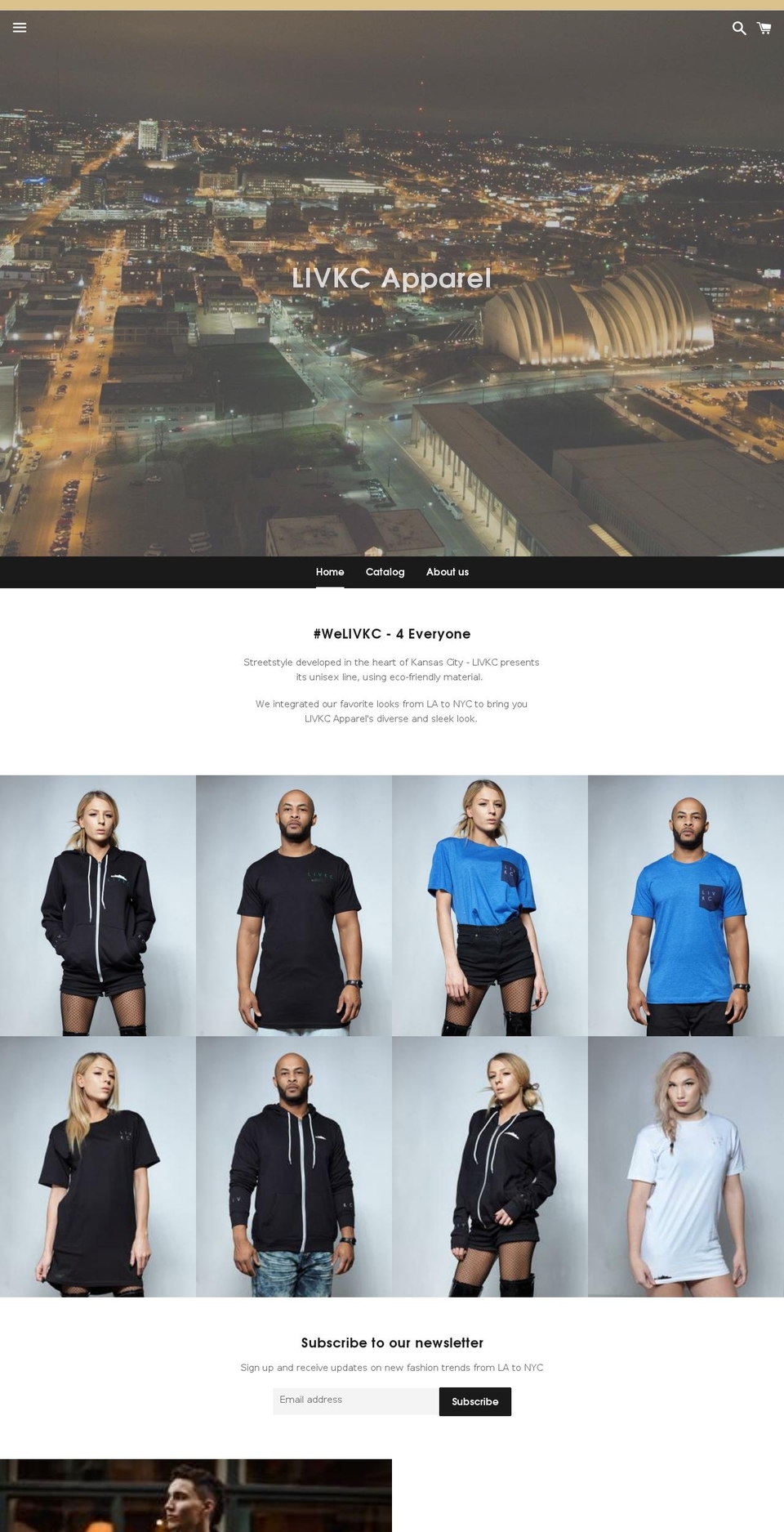 livkc.com — Shopify storefront screenshot