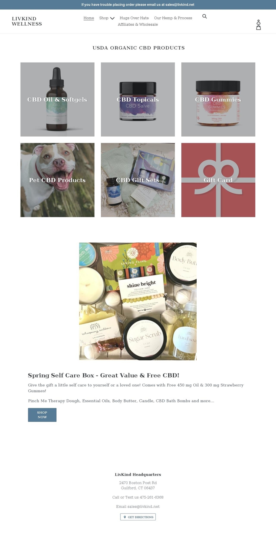 livkind.net shopify website screenshot