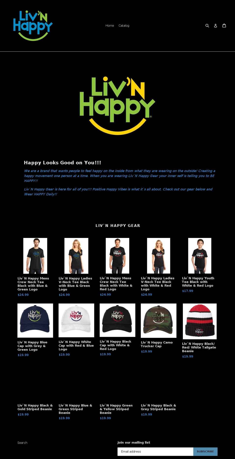 livnhappy.com — Shopify storefront screenshot
