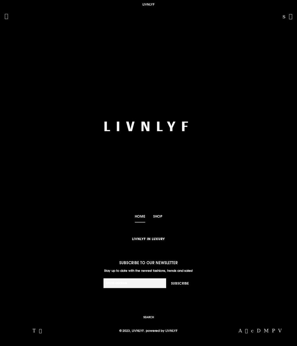 livnlyf.com shopify website screenshot