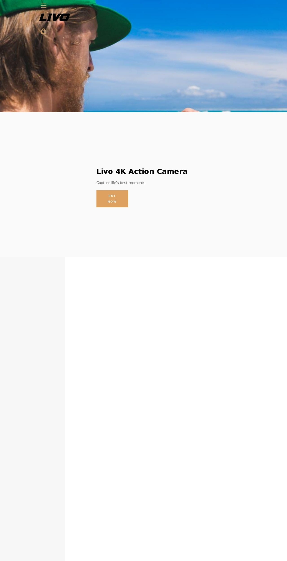 livocam.com — Shopify storefront screenshot