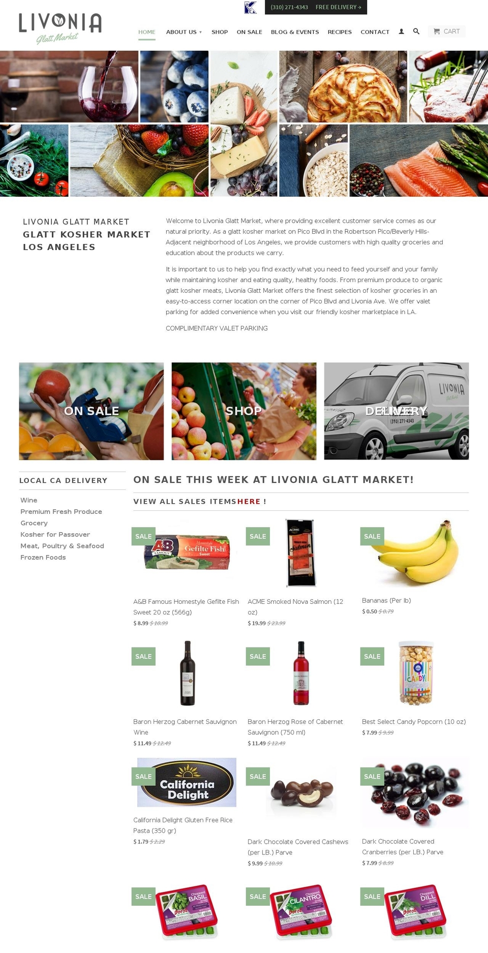 livoniaglattmarket.com — Shopify storefront screenshot