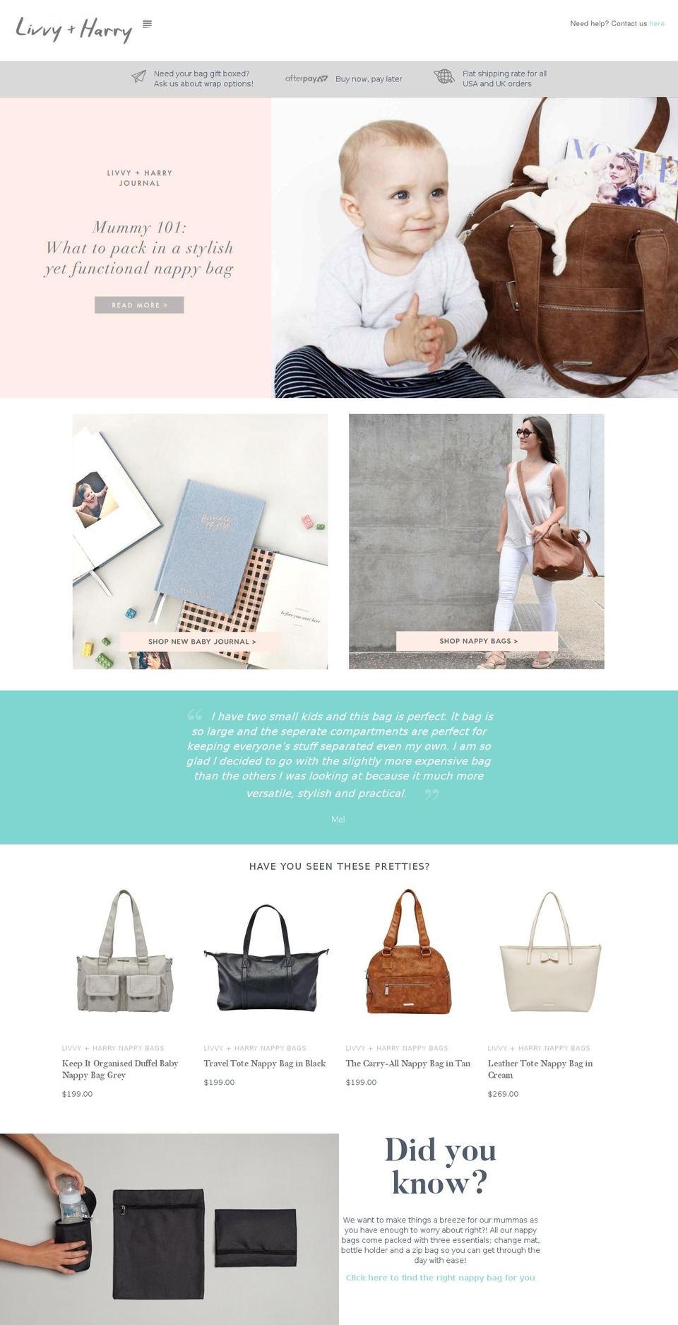 livvyandharry.com shopify website screenshot