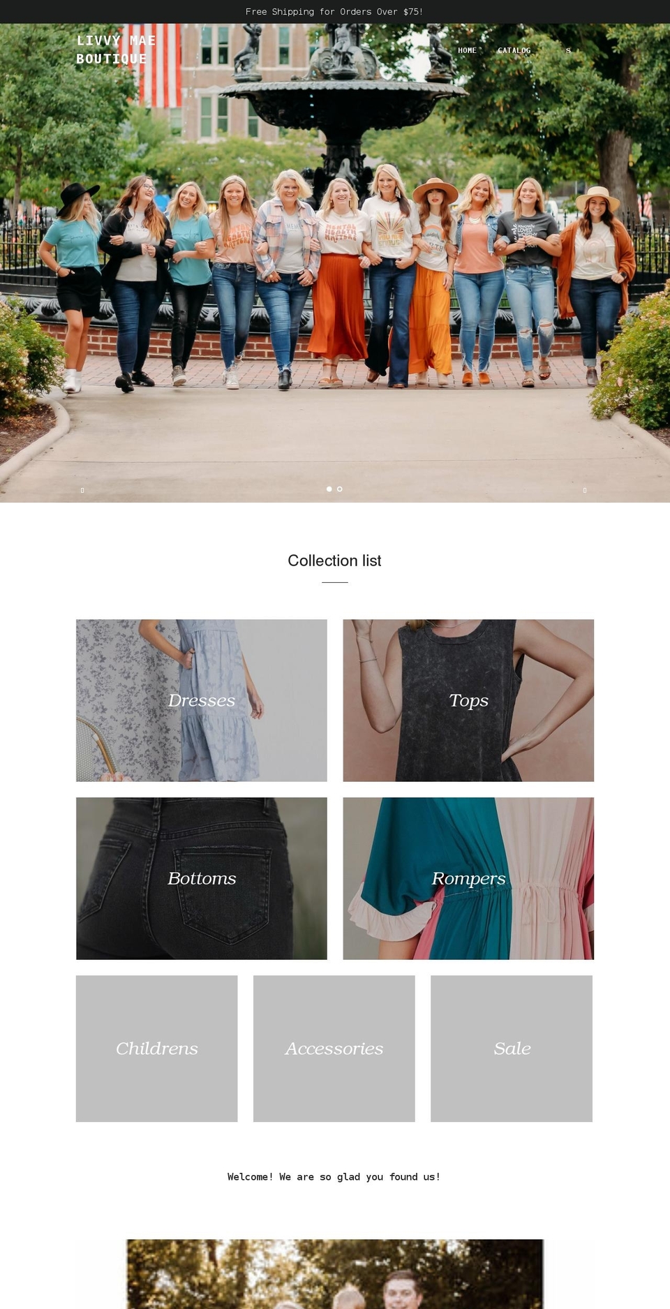 livvymaeboutique.com shopify website screenshot