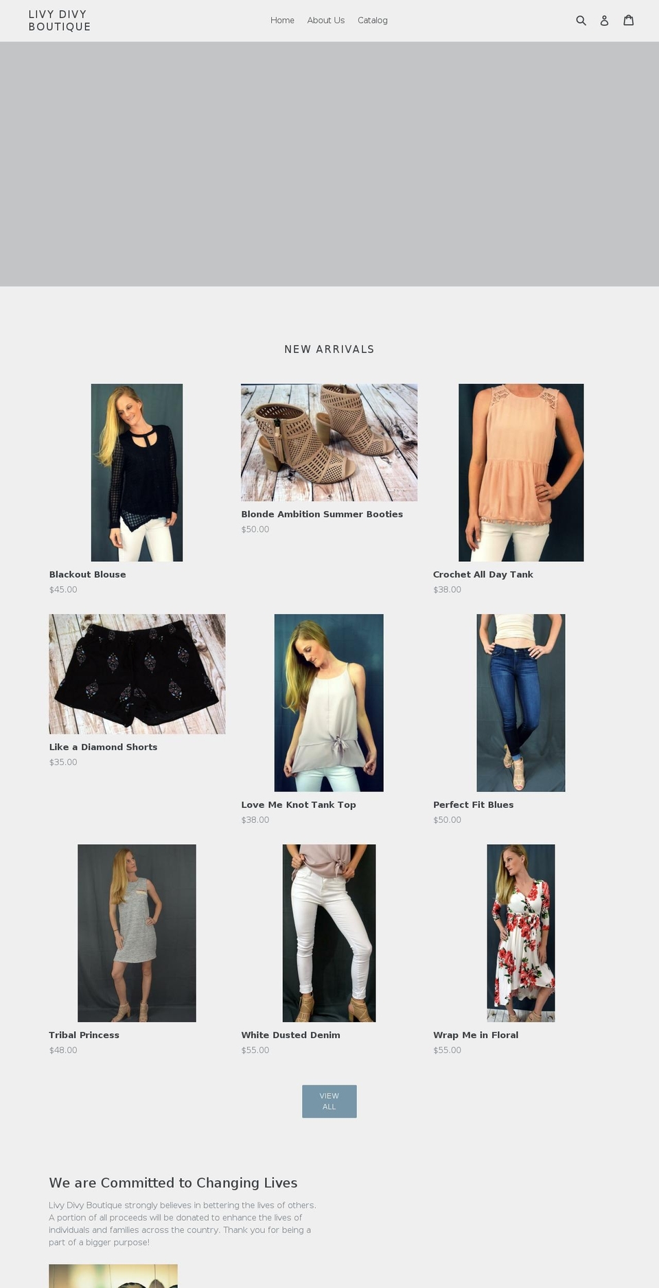 livydivy.com — Shopify storefront screenshot