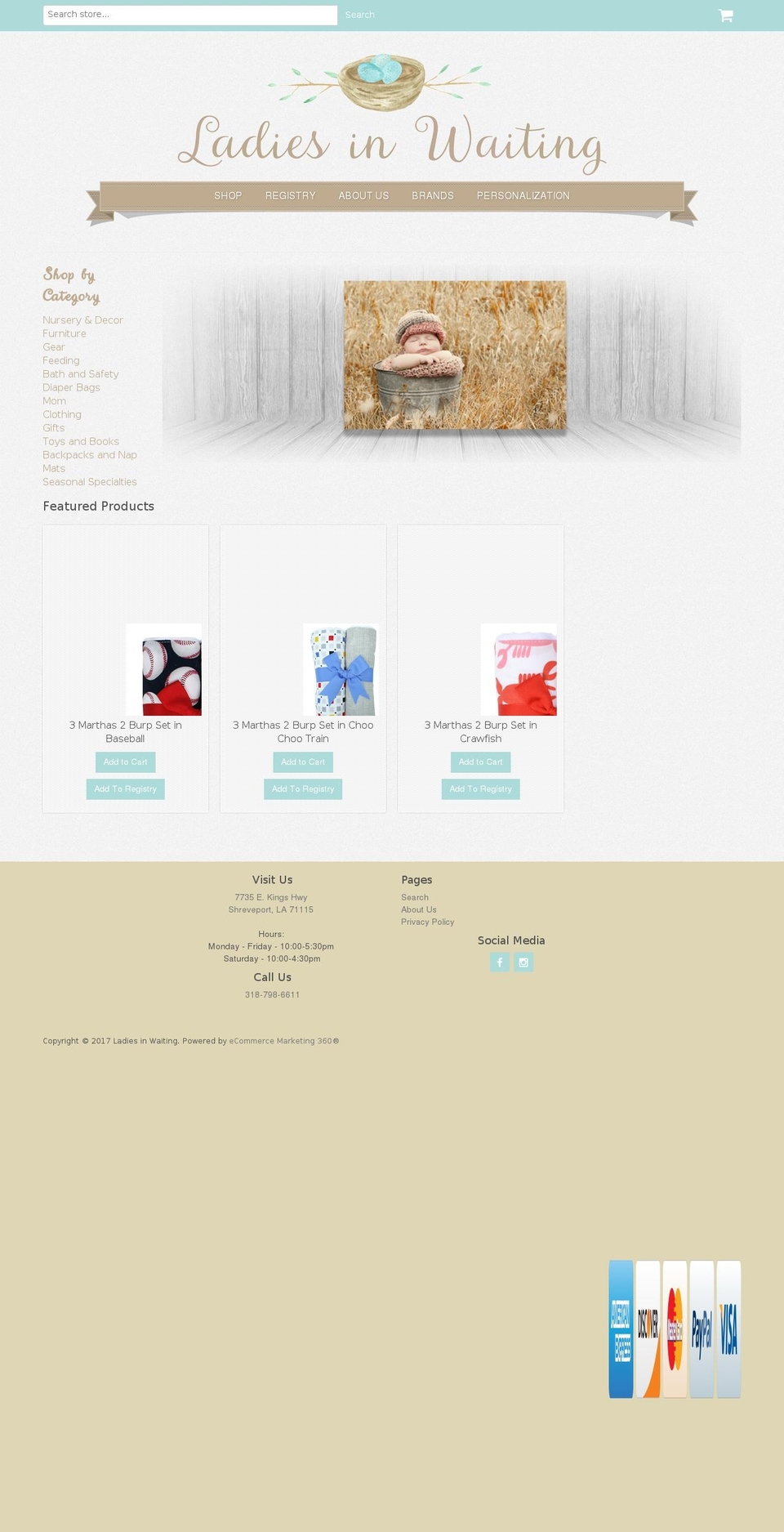 liwbaby.com shopify website screenshot