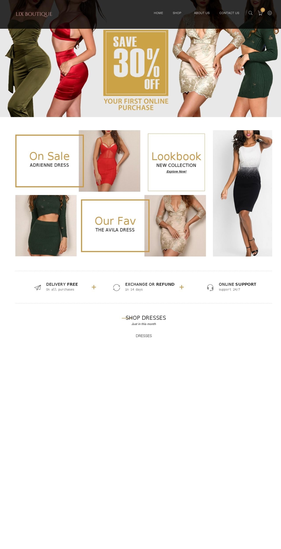 boutiquev1-1 Shopify theme site example lixboutique.com