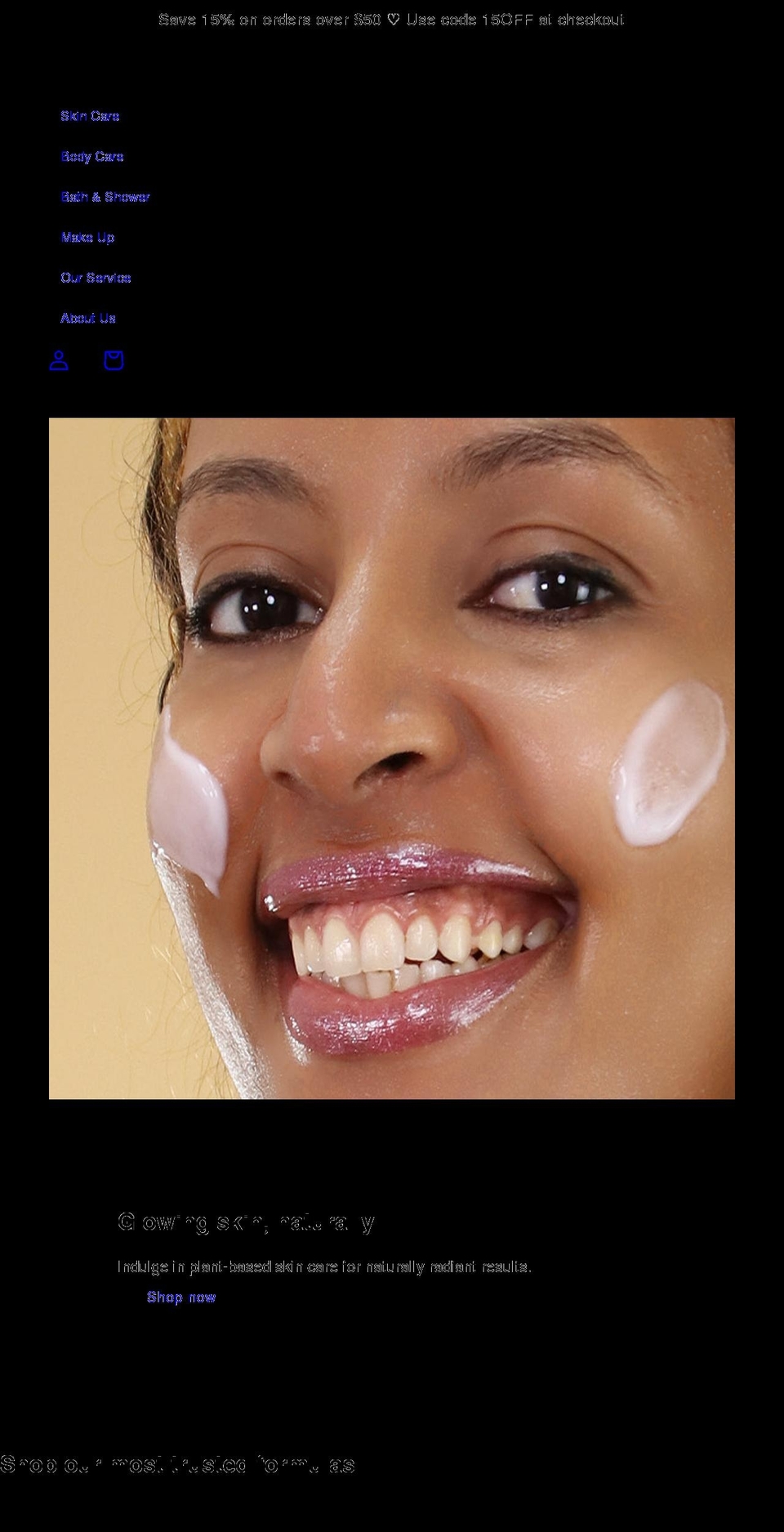 liyalancosmetic.com shopify website screenshot