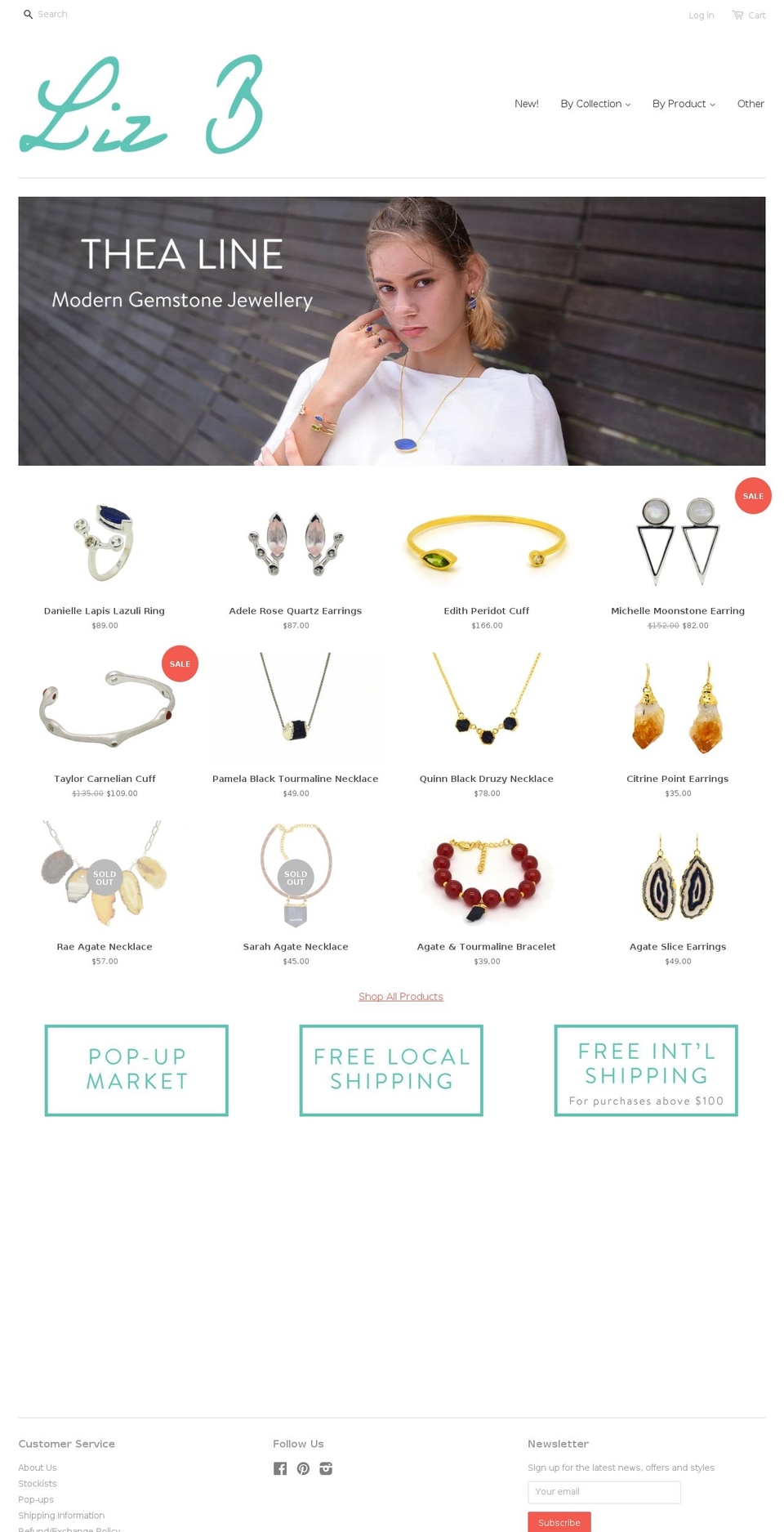 liz-b.com shopify website screenshot