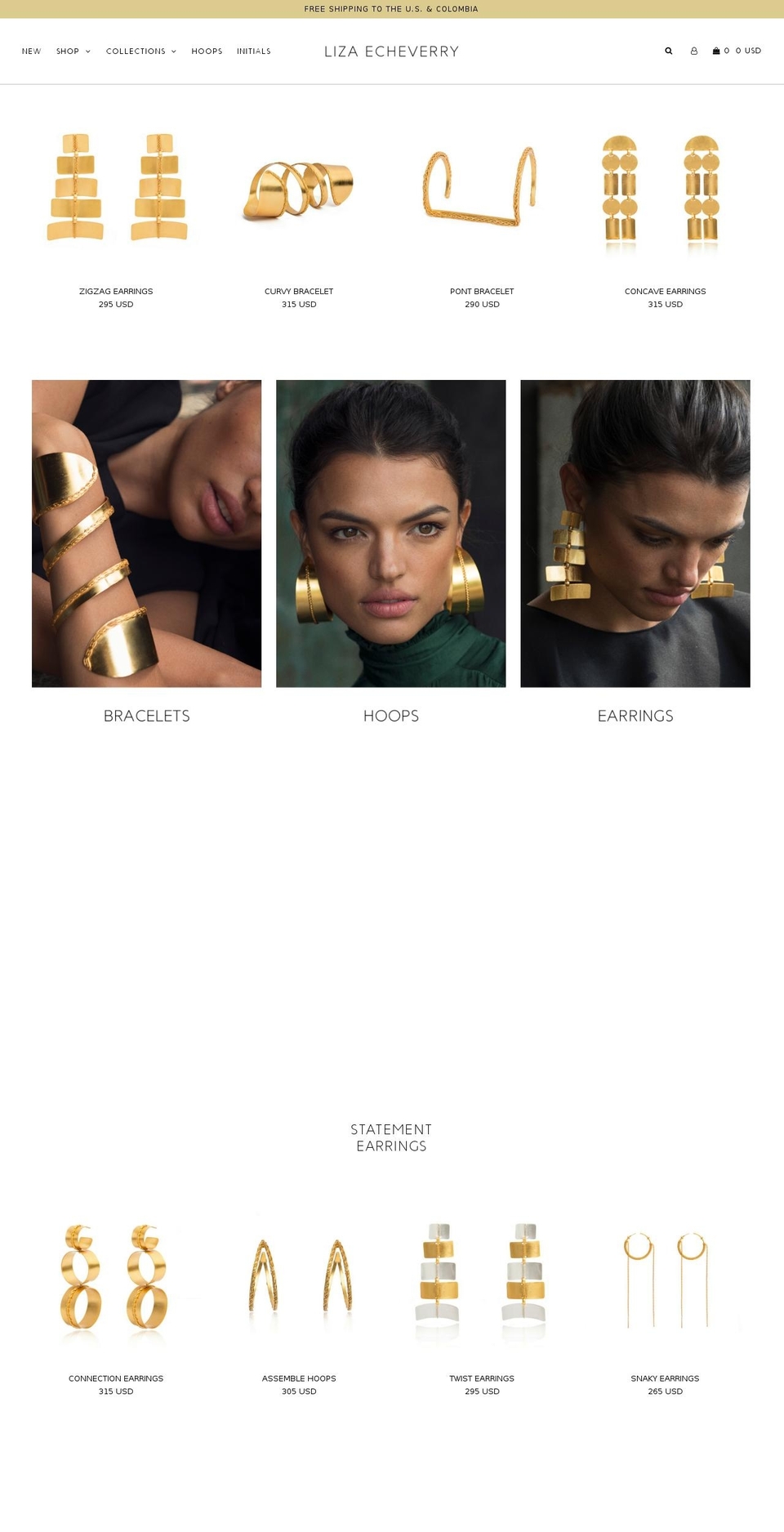 lizaecheverry.com — Shopify storefront screenshot