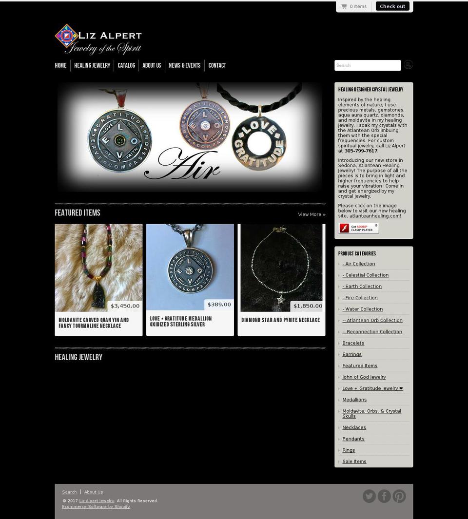 lizalpert.com shopify website screenshot