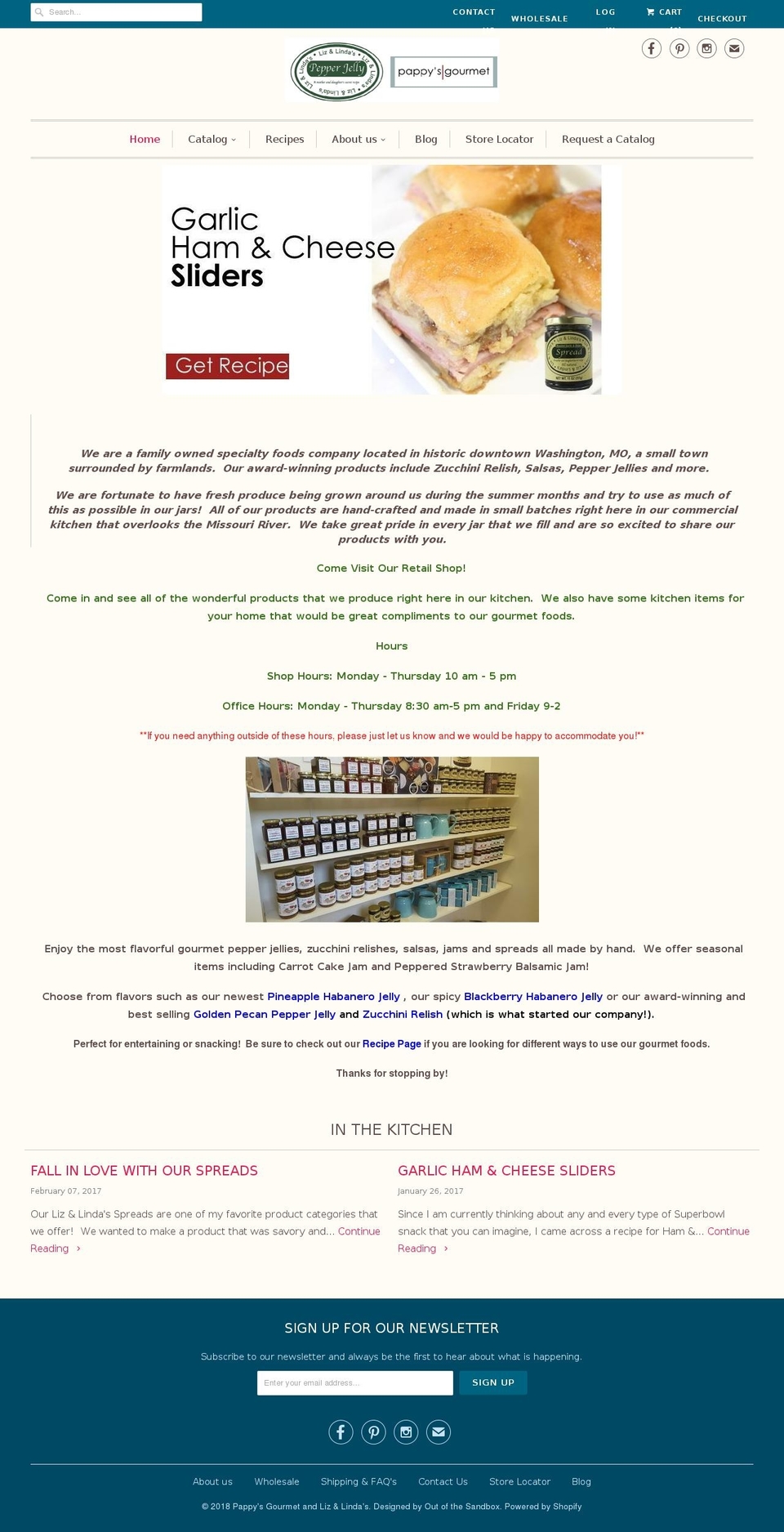 lizandlindas.com shopify website screenshot
