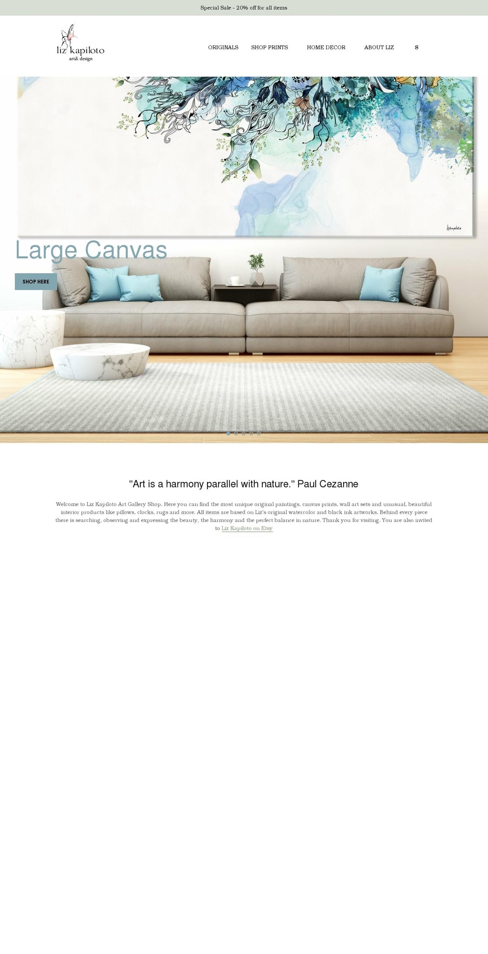 lizkapiloto.com shopify website screenshot