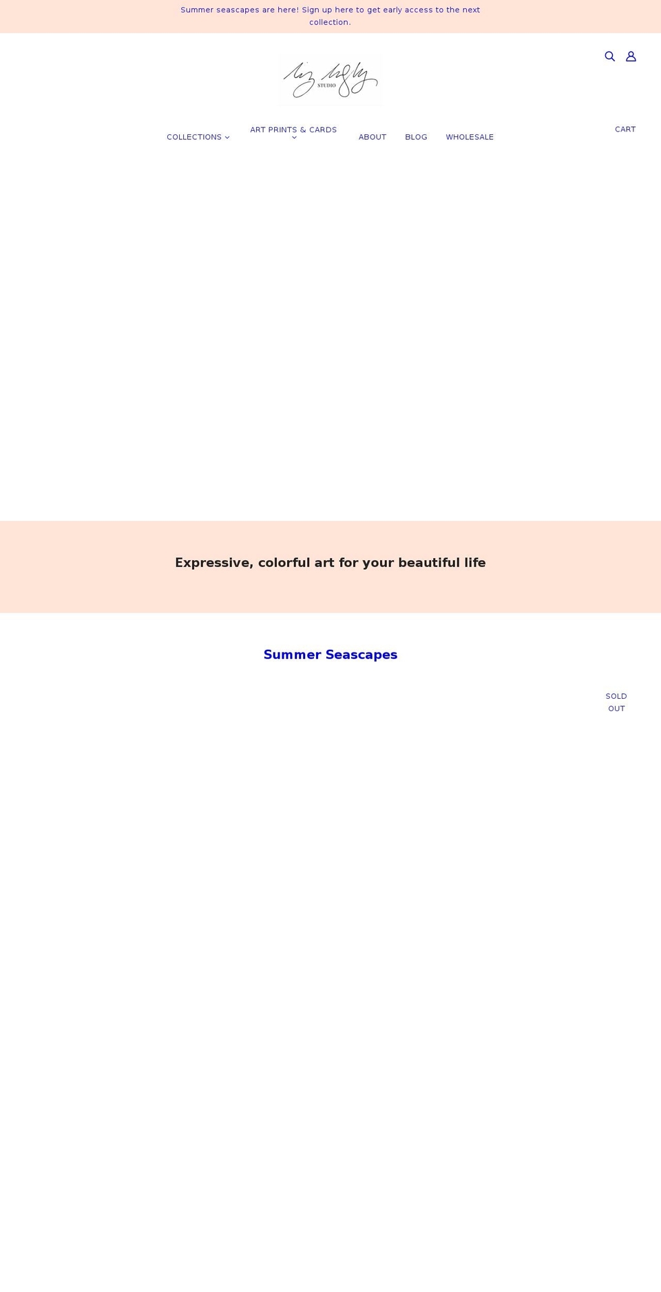 lizlangleystudio.com shopify website screenshot