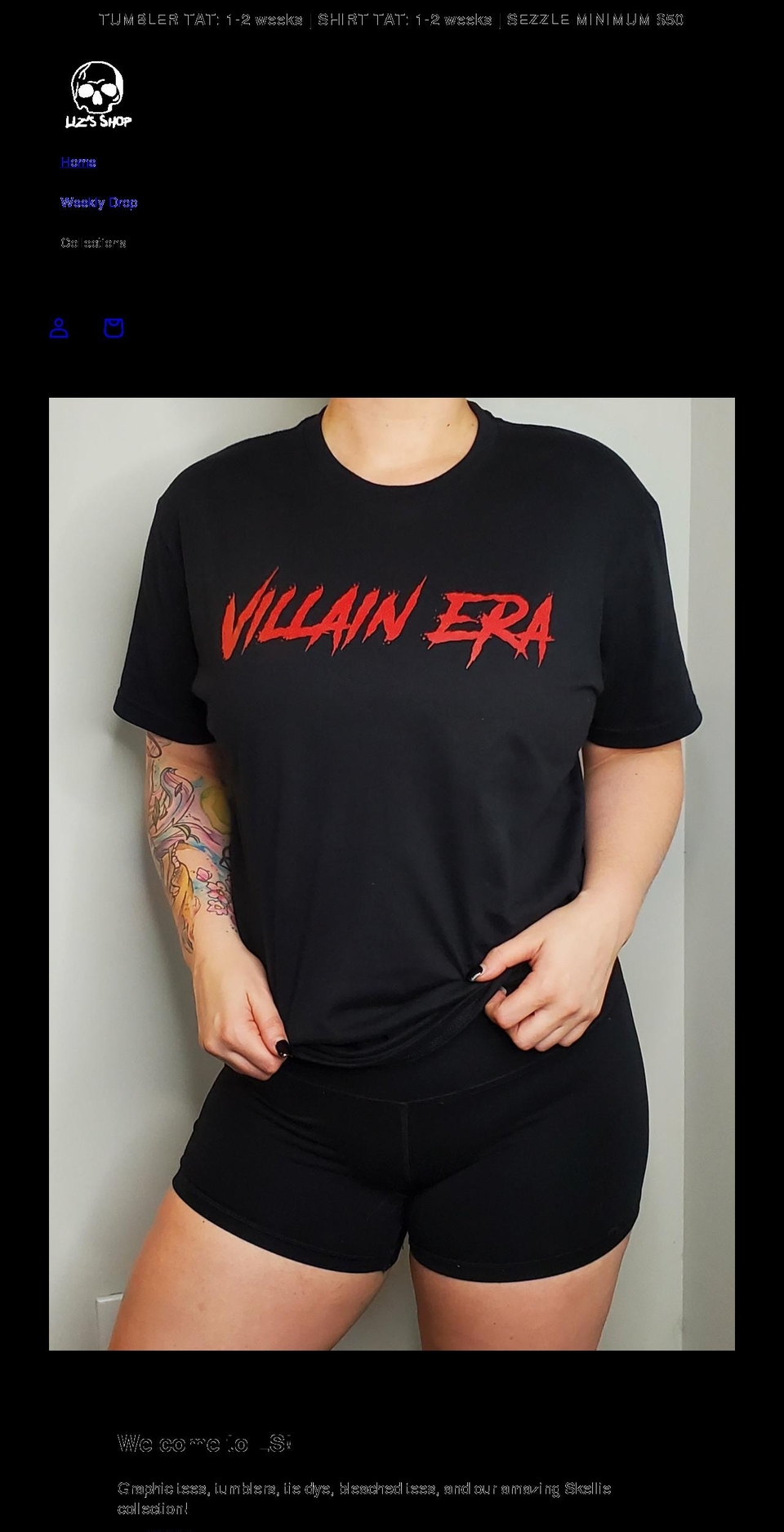 lizsshop.com shopify website screenshot