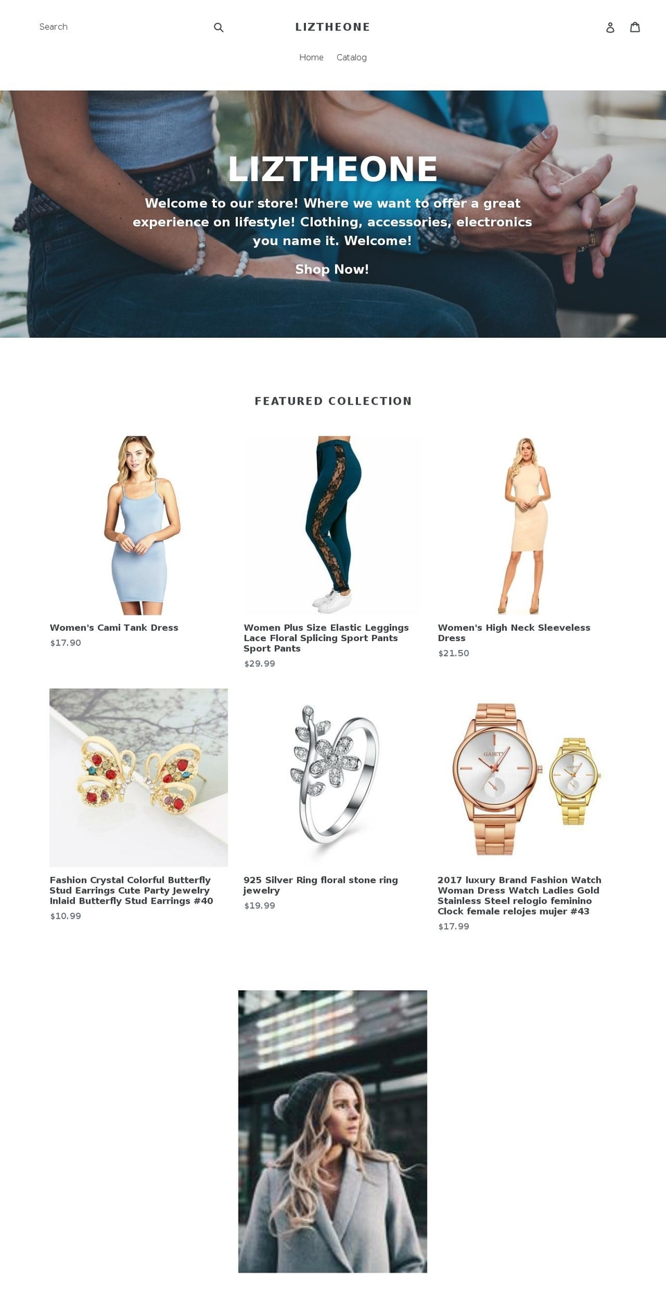 liztheone.com — Shopify storefront screenshot