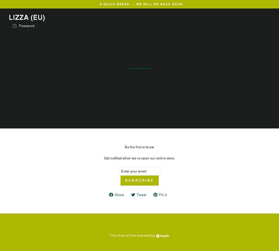 lizza.net shopify website screenshot