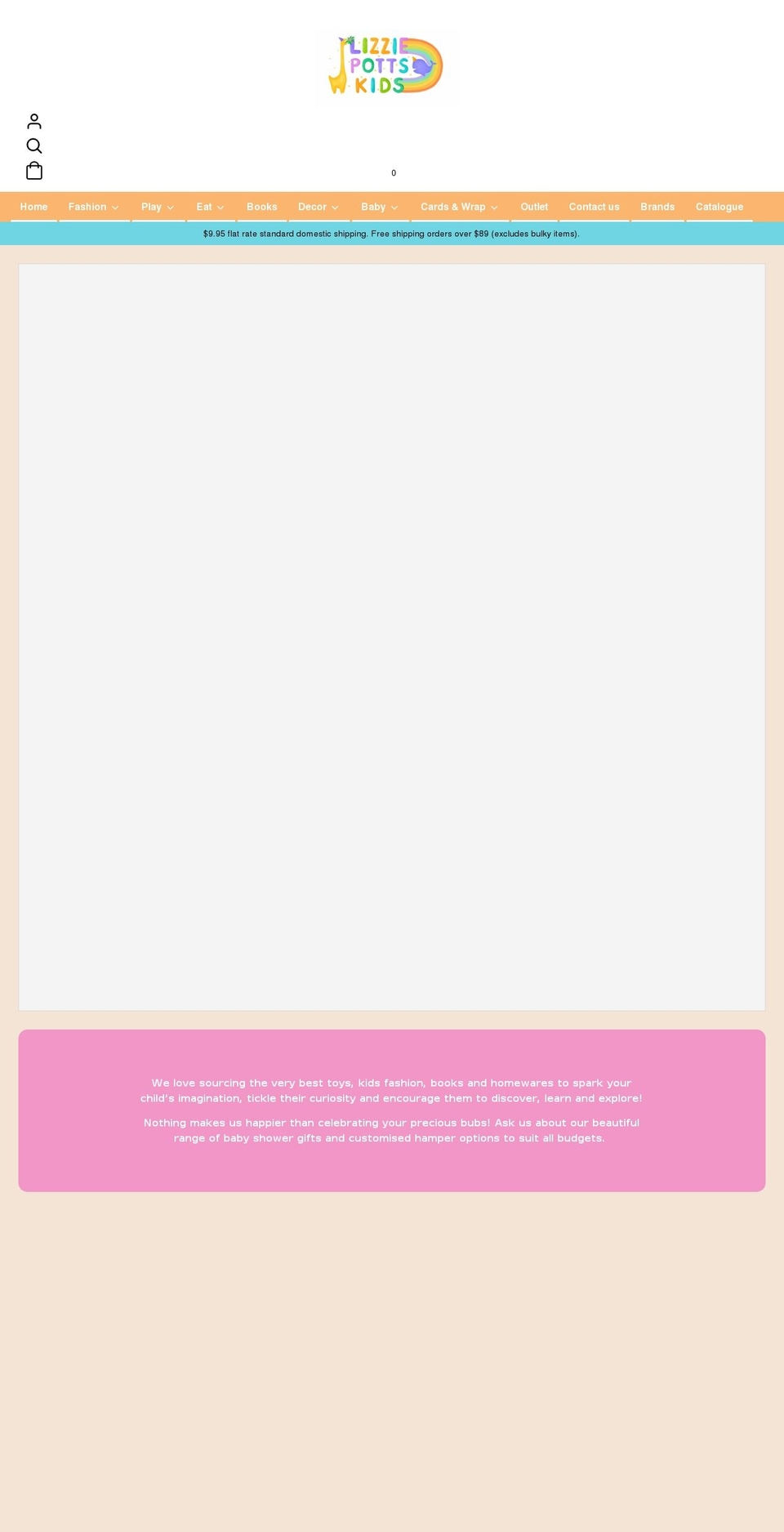 lizziepottskids.com.au shopify website screenshot