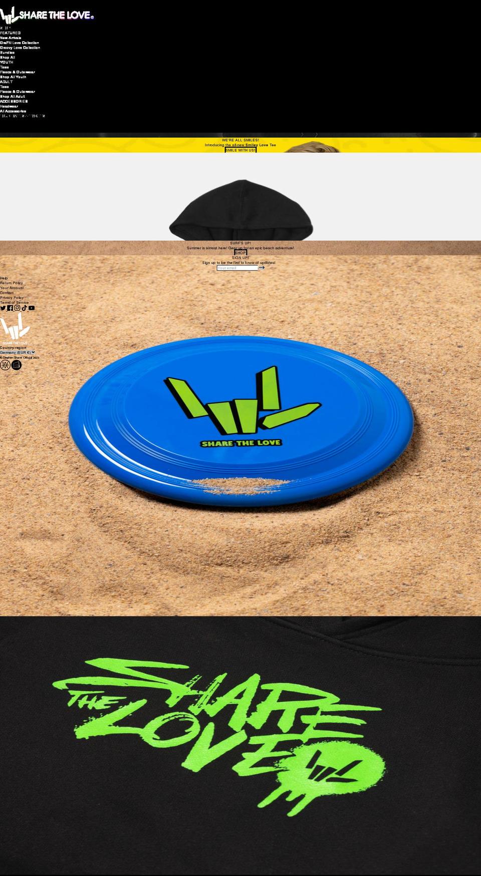 lizziesharer.com — Shopify storefront screenshot