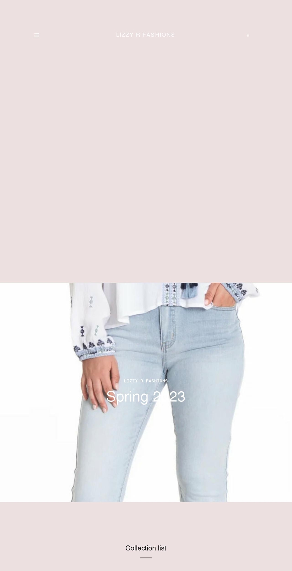 lizzyrfashions.ca shopify website screenshot