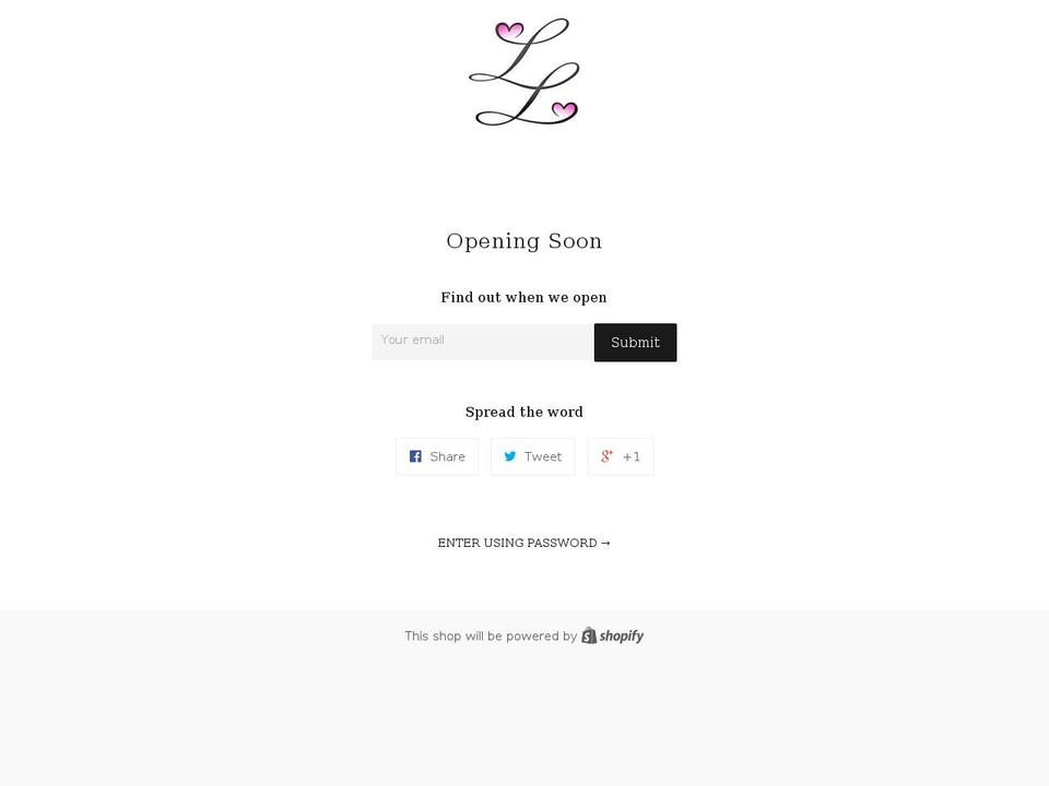 lizzzieluv.com shopify website screenshot