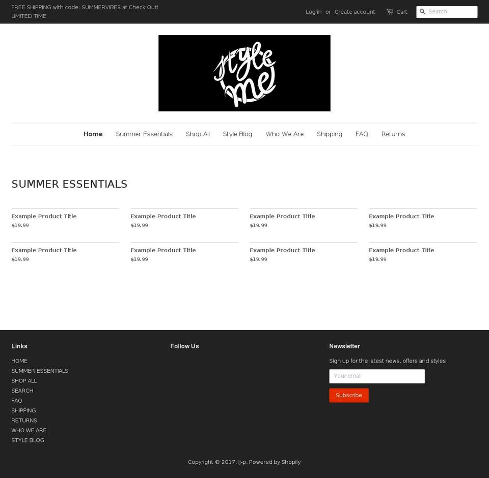 lj-p.com shopify website screenshot