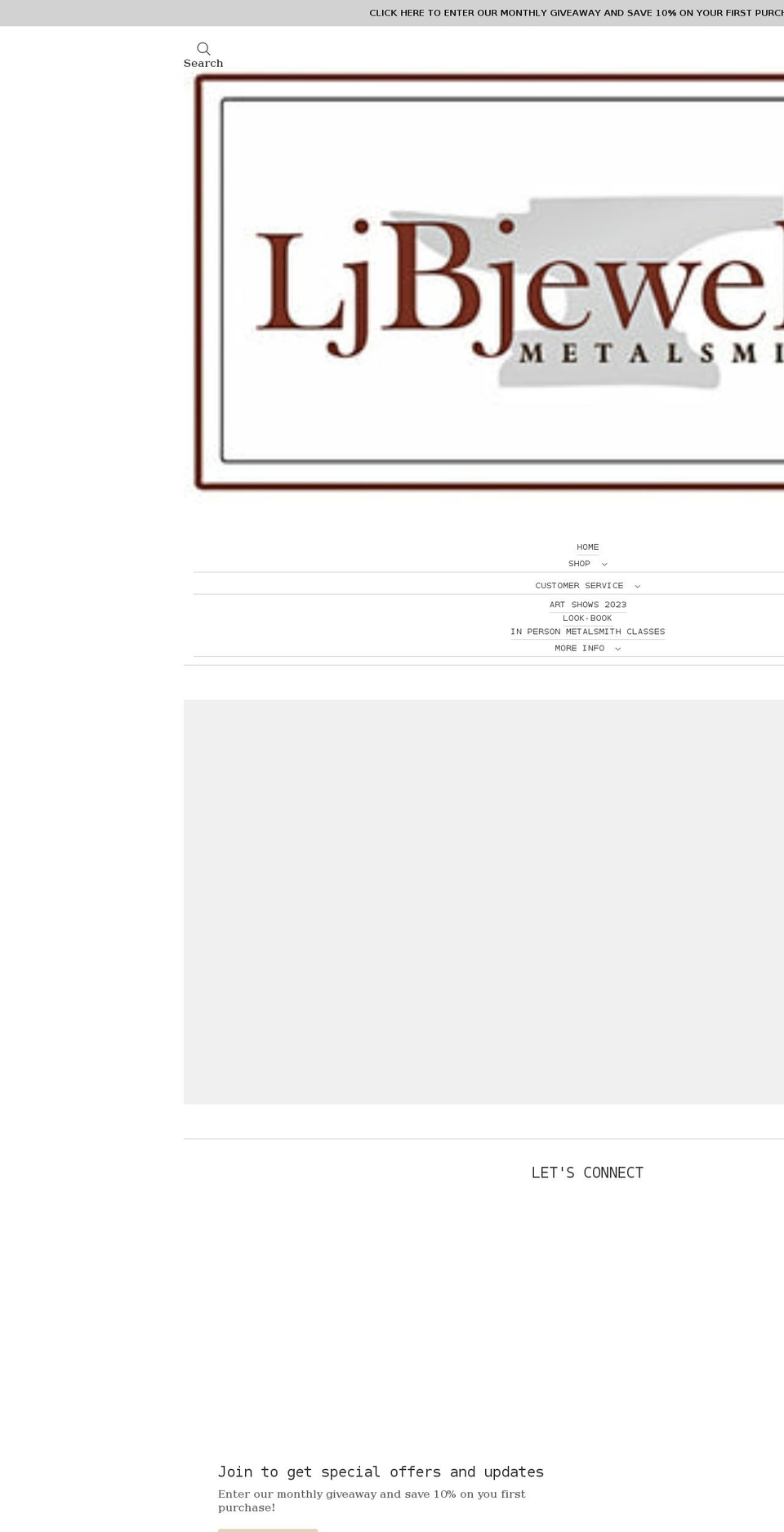 ljbjewelryshop.com — Shopify storefront screenshot