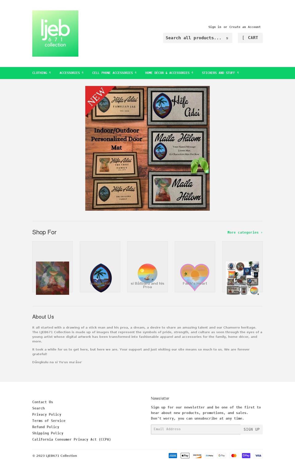 ljebs671collection.com shopify website screenshot