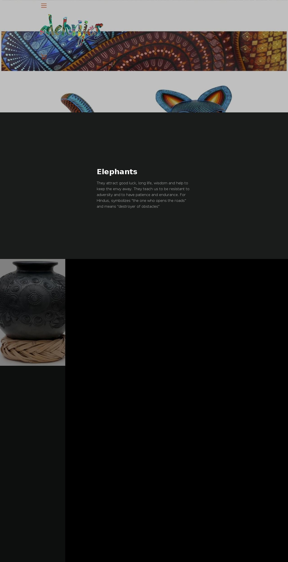 ljpottery.com — Shopify storefront screenshot