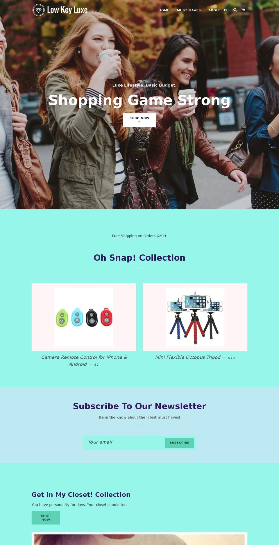 lkluxe.com shopify website screenshot