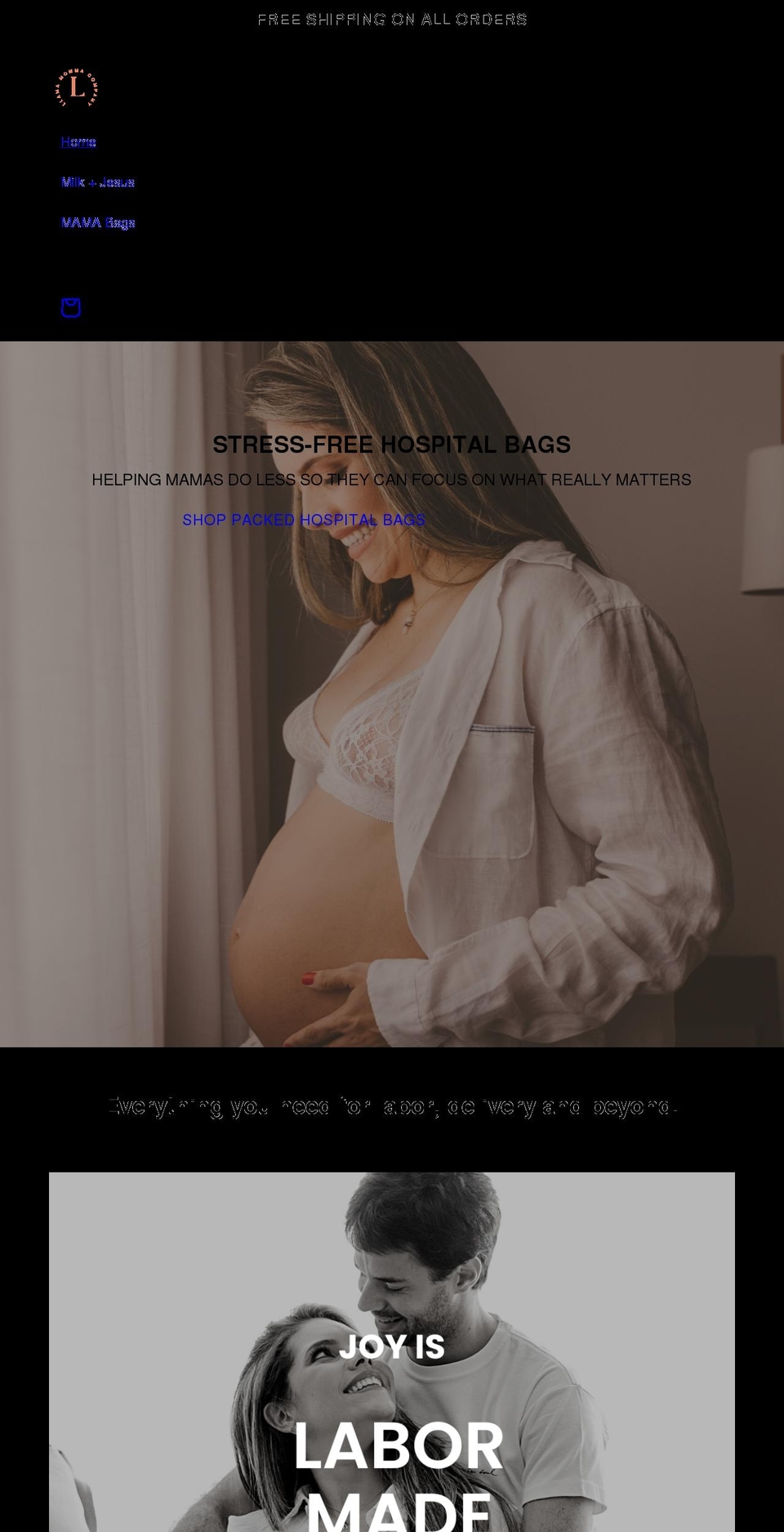 llamamommacompany.com shopify website screenshot