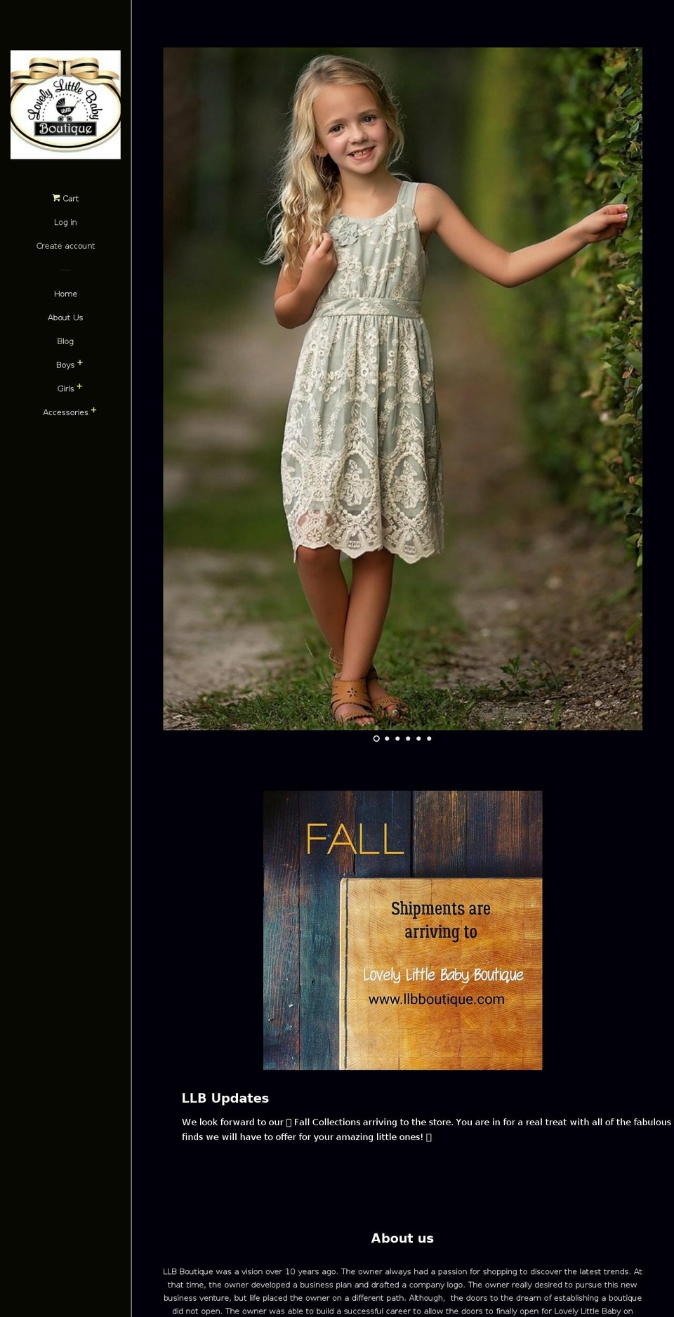 llbboutique.com shopify website screenshot