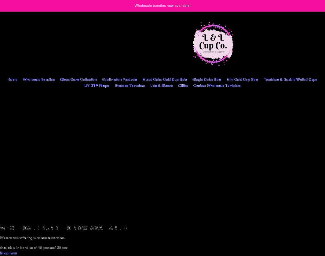 llcupco.com shopify website screenshot
