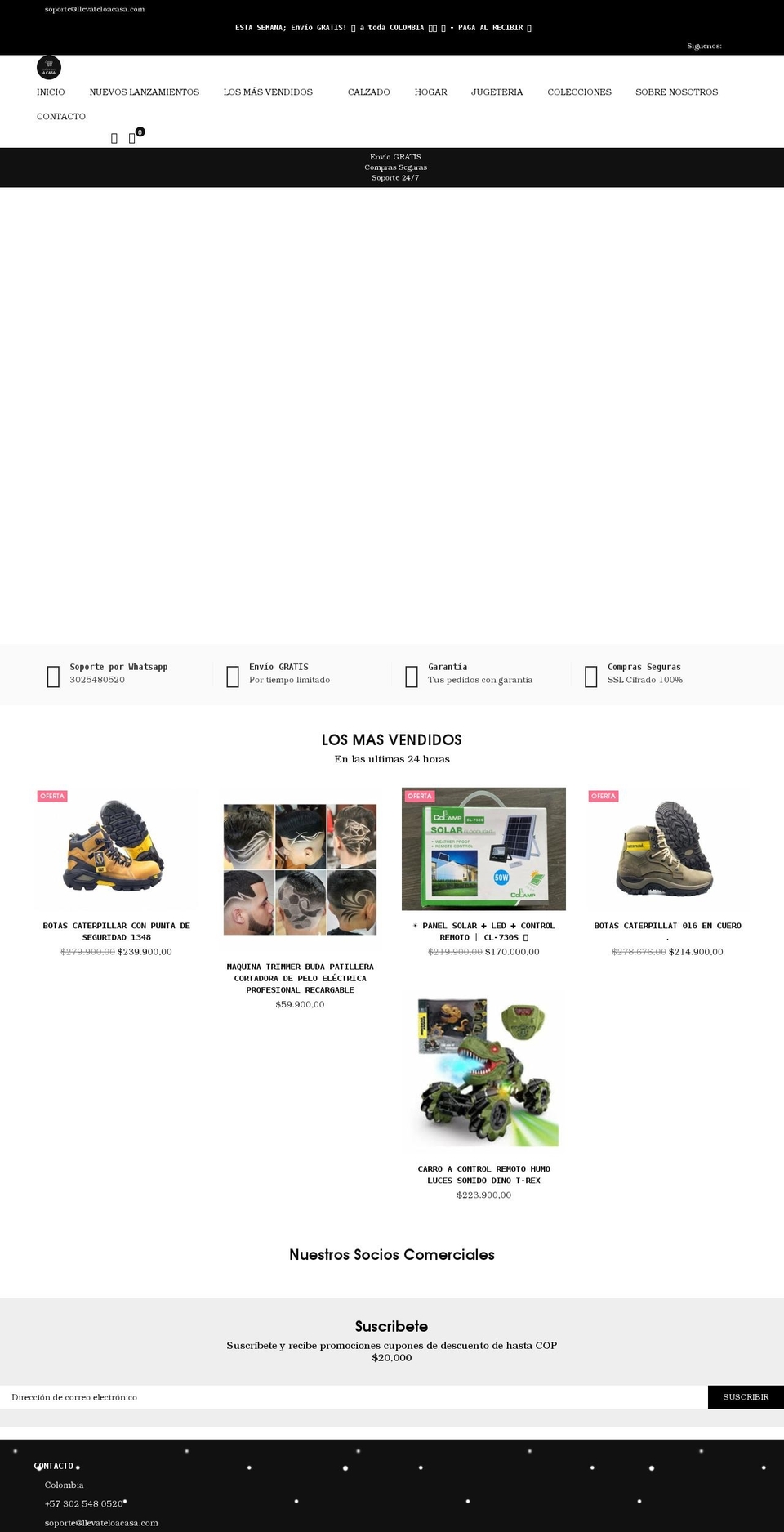 llevateloacasa.com shopify website screenshot