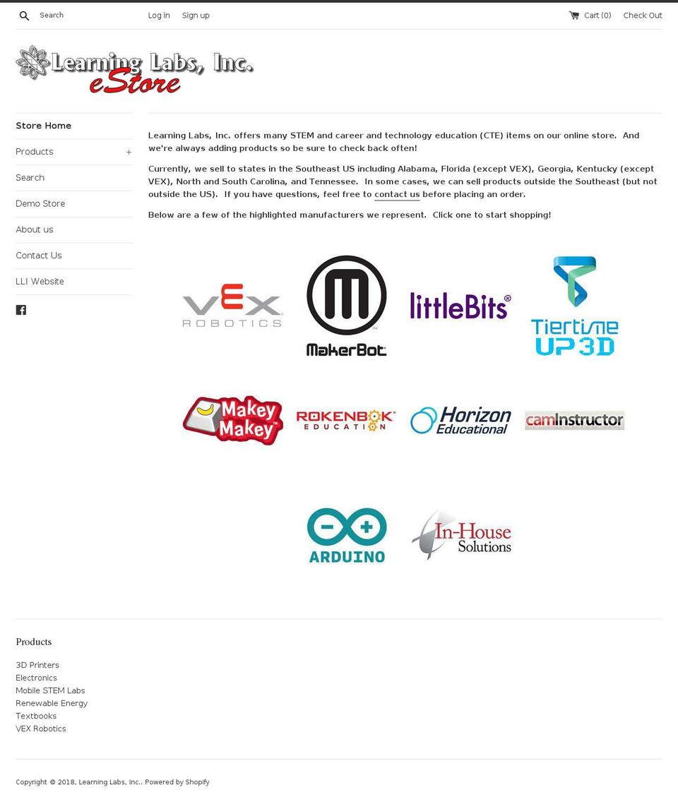 lli-estore.com shopify website screenshot